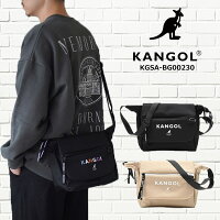 KANGOL カンゴール クロスボディショルダーバッグ 斜め掛け レディース メンズ サブバッグ 正規品 旅行サブバッグ アウトドア キャンプ レジャー 人気 かわいい ロゴ ブランドロゴ 黒 ブラック メール便送料無料 KGSA-BG00232