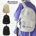 カンゴール KANGOL リュック リュックサック デイパック バックパック レディース メンズ kgsa-bg00235 定番 旅行 通学 通勤 黒リュック シンプル ボックスロゴ ボックス バックパック ロゴプリント シンプル リュック