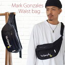Mark Gonzales ウエストバッグ バッグ BIG LOGO ウエストポーチ ボディバッグ 旅行サブバッグ 肩掛け 斜め掛け マークゴンザレス