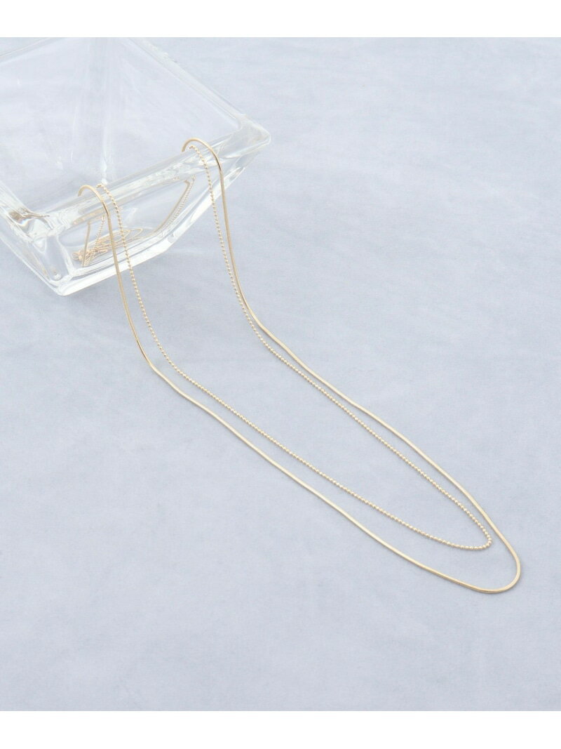Rakuten - 【grace grace/グラスグラス】スキニー2連ネックレス grace grace ノーリーズ アクセサリー・腕時計 ネックレス シルバー ゴールド【送料無料】[Rakuten Fashion]