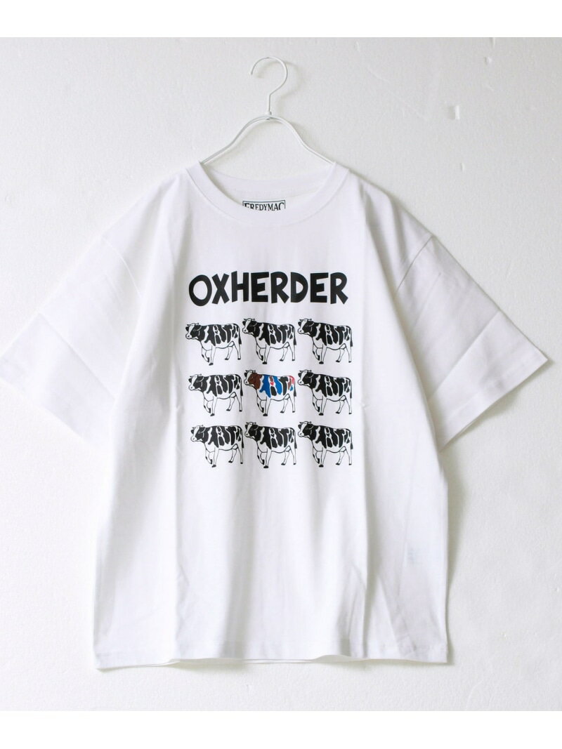 Rakuten - 【SALE／10%OFF】【マックT】【OXHERDER】original body T-shirts FREDYMAC フレディ アンド グロスター トップス カットソー・Tシャツ ホワイト ブルー【RBA_E】[Rakuten Fashion]