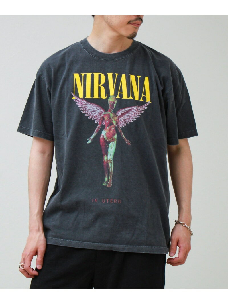 Rakuten - 【GOOD ROCK SPEED】NIRVANA / ニルヴァーナ グラフィックTシャツ GLOSTER フレディ アンド グロスター トップス カットソー・Tシャツ ホワイト ブラック ブルー【送料無料】[Rakuten Fashion]