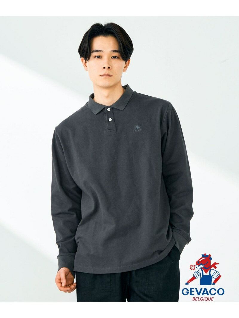 【SALE／65%OFF】【GEVACO/ゲバコ】ロングスリーブ ポロシャツ GLOSTER フレディ アンド グロスター トップス ポロシャツ グレー ブルー ブラック【RBA_E】[Rakuten Fashion]