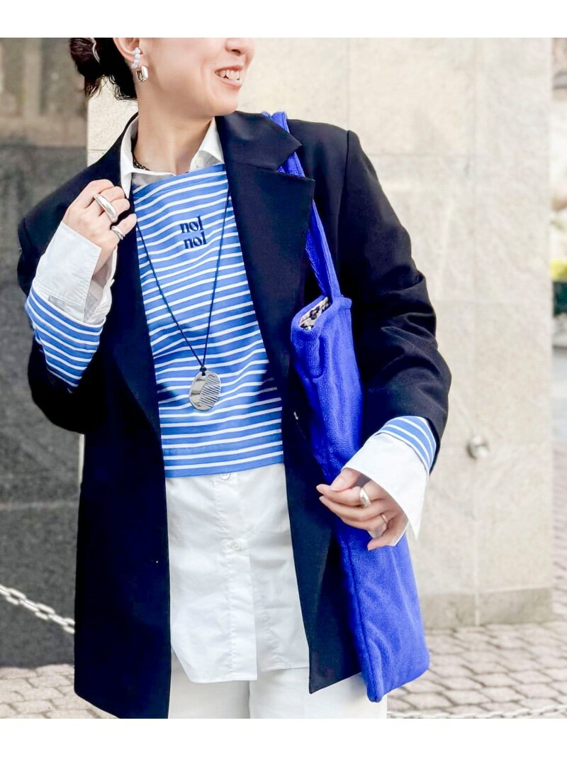 Rakuten - 【SALE／50%OFF】【nolnol/ノルノル】ウォッシャブルシルケットボーダーショートT NOLLEY'S ノーリーズ トップス カットソー・Tシャツ ブラウン ブルー ホワイト【RBA_E】【送料無料】[Rakuten Fashion]