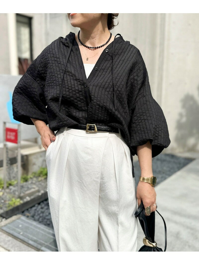 【SALE／20%OFF】ウォッシャブルモールストライプブラウス NOLLEY'S ノーリーズ トップス シャツ・ブラウス ブラック ブラウン ホワイト【RBA_E】【送料無料】[Rakuten Fashion] nolleys-10018829 NOLLEY’S ONLINE サンプル画像3