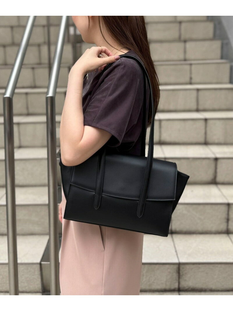 Rakuten - フラップトートバッグ NOLLEY'S ノーリーズ バッグ トートバッグ ホワイト ブラック【先行予約】*【送料無料】[Rakuten Fashion]