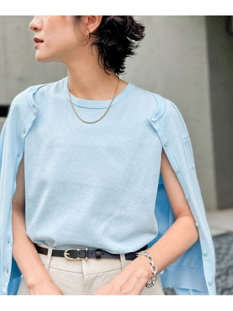 Rakuten - 【SALE／40%OFF】《アンサンブル対応/手洗い可能》綿ポリノースリーブプルオーバーニット NOLLEY'S sophi ノーリーズ トップス ニット ブラック ホワイト ブルー オレンジ【RBA_E】【送料無料】[Rakuten Fashion]