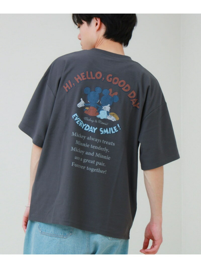 Rakuten - 【SALE／20%OFF】【ユニセックスで着れる】梨地ミッキー&ミニープリント Tシャツ GLOSTER フレディ アンド グロスター トップス カットソー・Tシャツ ホワイト ブラック【RBA_E】【送料無料】[Rakuten Fashion]