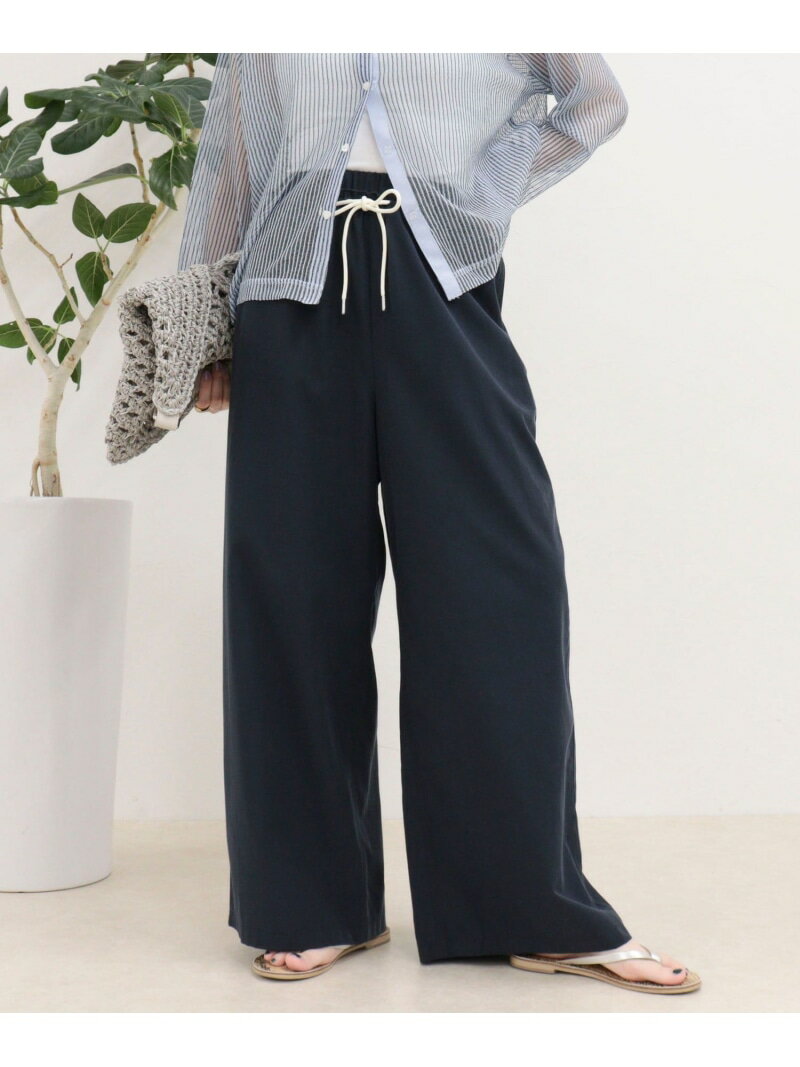 Rakuten - 【SALE／20%OFF】リネン混ウエストレイヤードパンツ fredy emue フレディ アンド グロスター パンツ その他のパンツ グレー ベージュ ネイビー【RBA_E】【送料無料】[Rakuten Fashion]