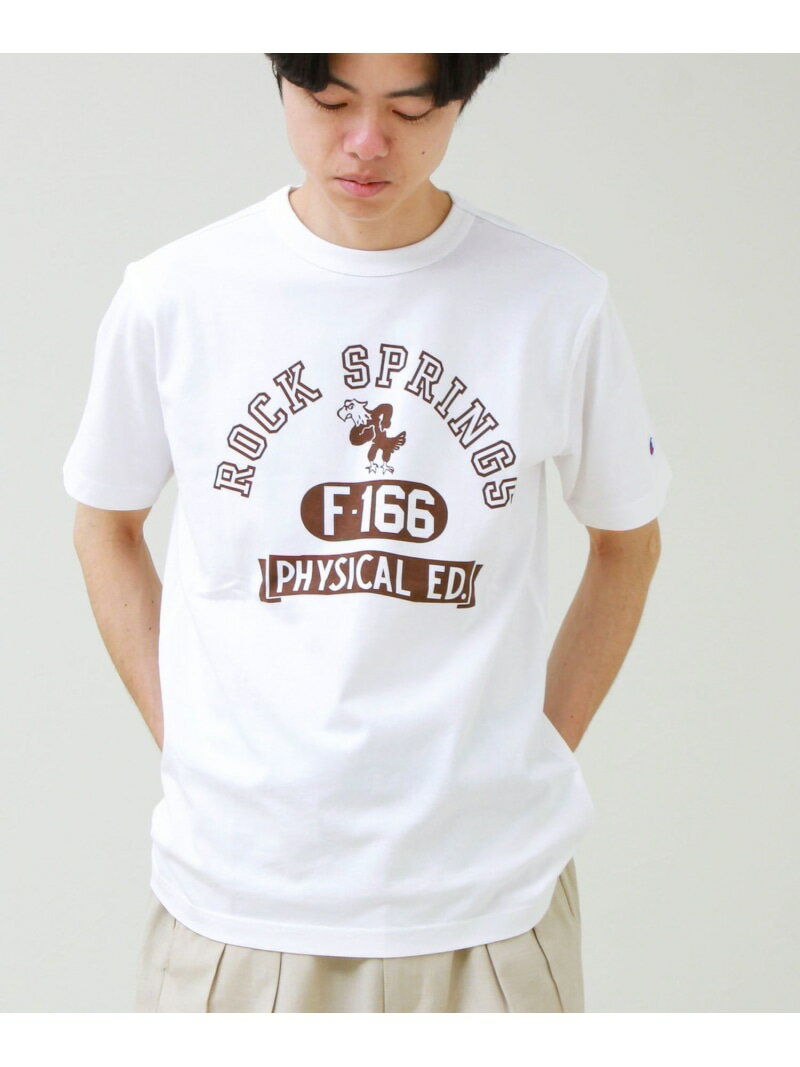 Rakuten - 【Champion/チャンピオン】ROCKSPRINGS PRINT S/S GLOSTER フレディ アンド グロスター トップス カットソー・Tシャツ ホワイト ベージュ グレー【送料無料】[Rakuten Fashion]
