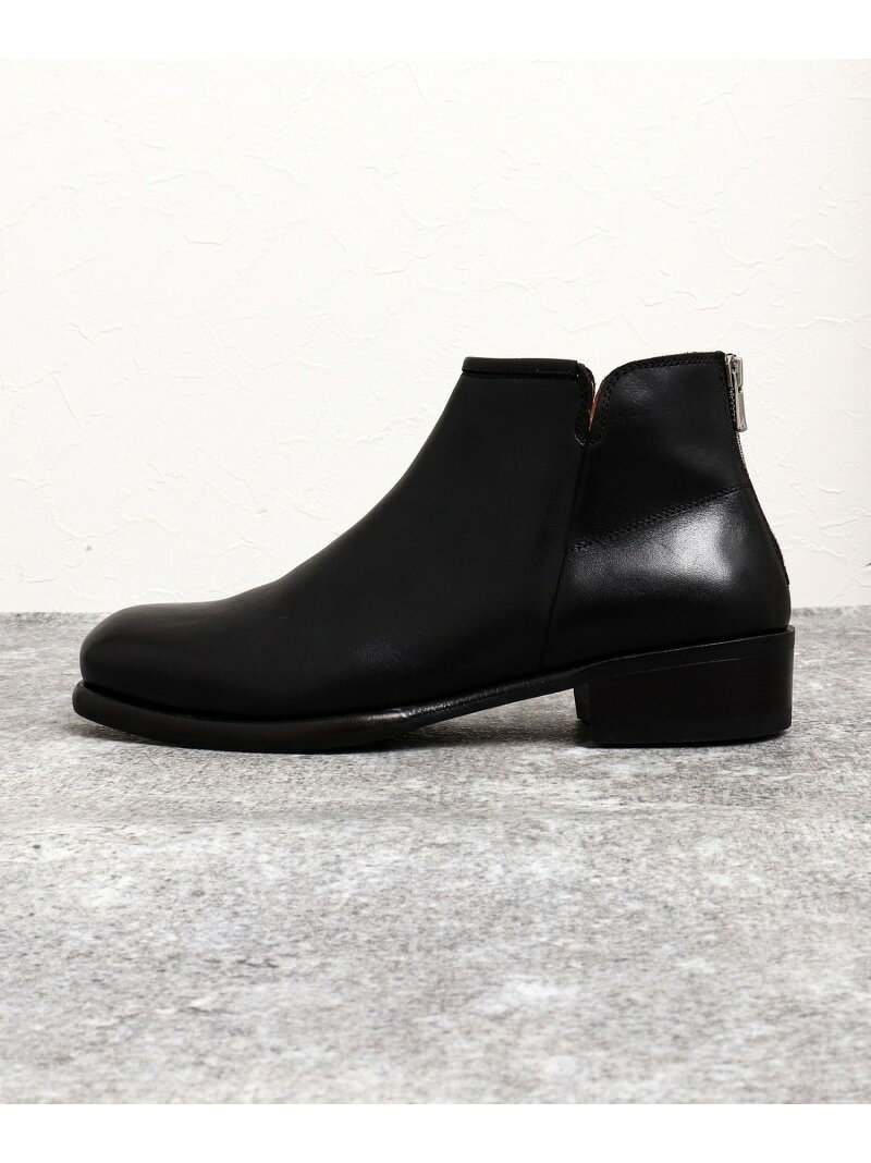 ER2202 Back Zip Short Boots NOLLEY'S goodman ノーリーズ シューズ・靴 ブーツ ブラック*