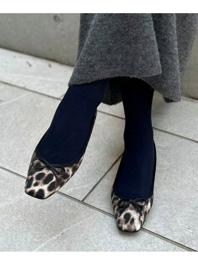 【SALE／40%OFF】【NOLLEYS/ノーリーズ】スクエアトゥレオパードバレエシューズ NOLLEY'S ノーリーズ シューズ・靴 バレエシューズ ブラウン【RBA_E】【送料無料】[Rakuten Fashion]