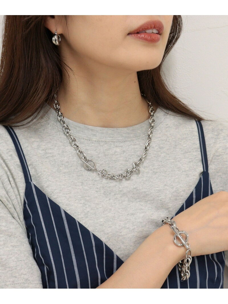 Coral Pink - 中太チェーンマンテルネックレス fredy emue フレディ アンド グロスター アクセサリー・腕時計 ネックレス シルバー【送料無料】[Rakuten Fashion]