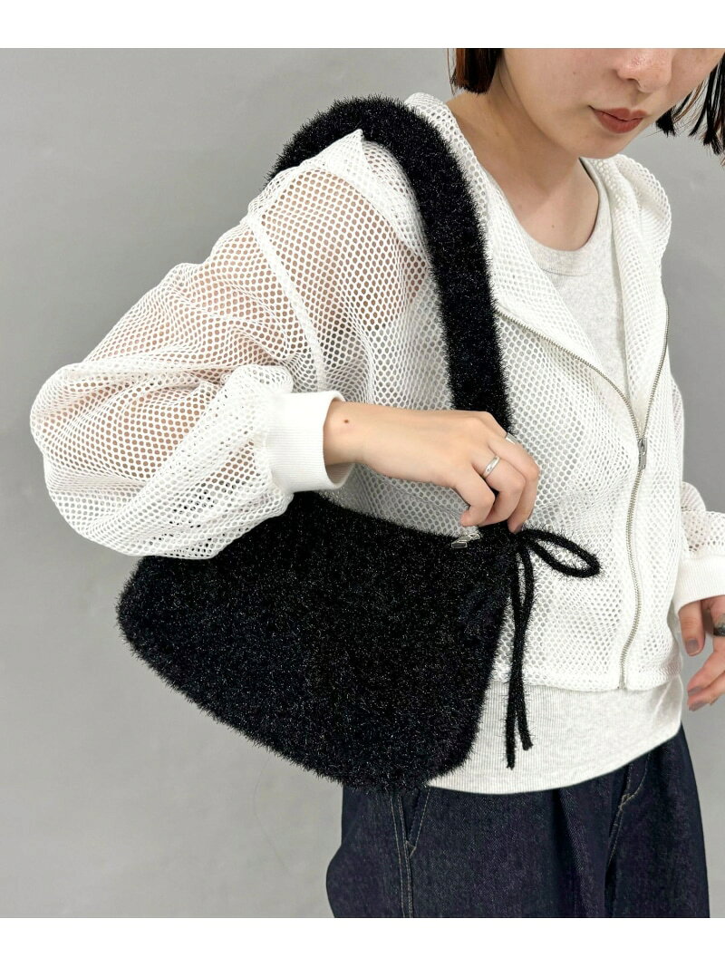 Rakuten - 【SALE／30%OFF】【CASSELINI/キャセリーニ】キラキラモールワンショルバッグ fredy emue フレディ アンド グロスター バッグ ハンドバッグ ホワイト ブラック【RBA_E】【送料無料】[Rakuten Fashion]