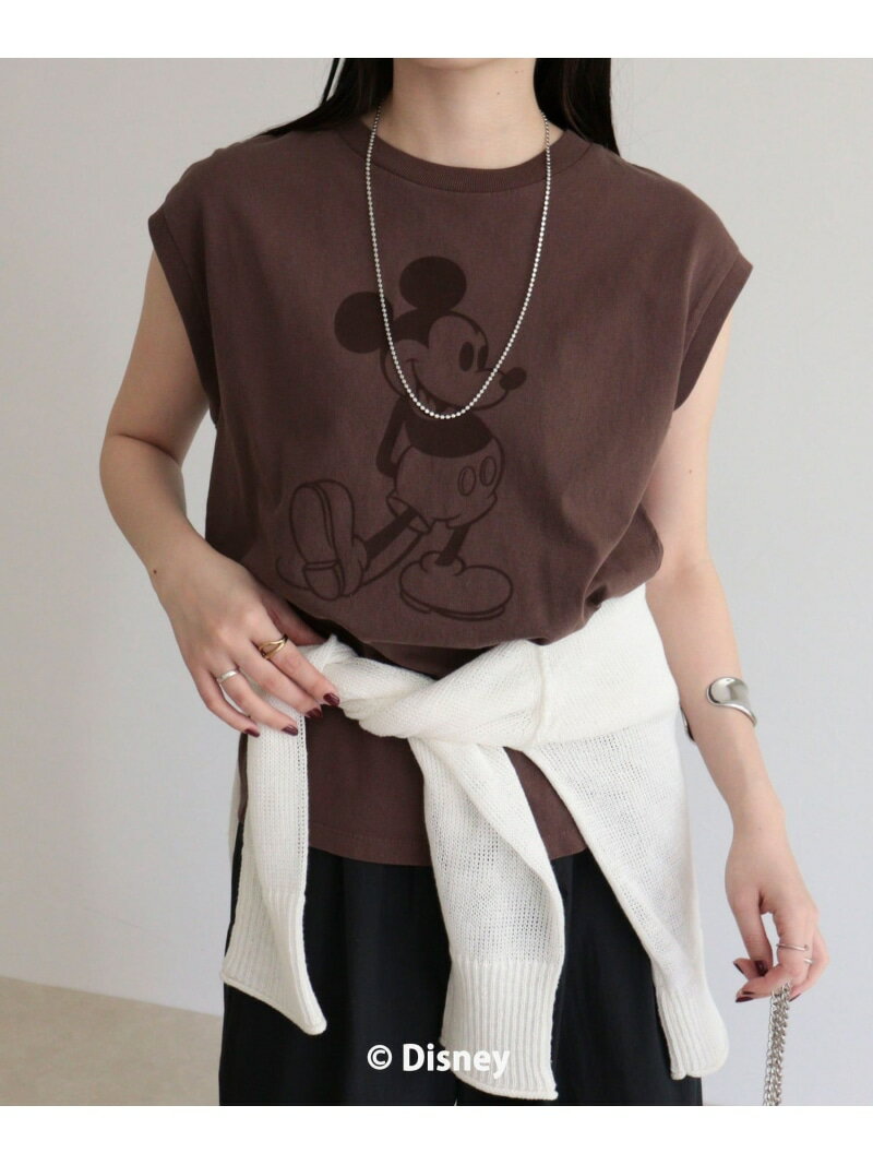 Rakuten - 【GOOD ROCK SPEED】MICKEYノースリーブTシャツ fredy emue フレディ アンド グロスター トップス カットソー・Tシャツ ネイビー グレー ブラウン【送料無料】[Rakuten Fashion]