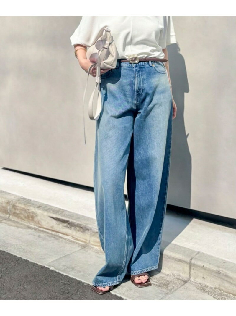 Rakuten - 《5サイズ展開》【RM denim】ルーズワイドデニム Rie Miller ノーリーズ パンツ ジーンズ・デニムパンツ ブルー【先行予約】*【送料無料】[Rakuten Fashion]