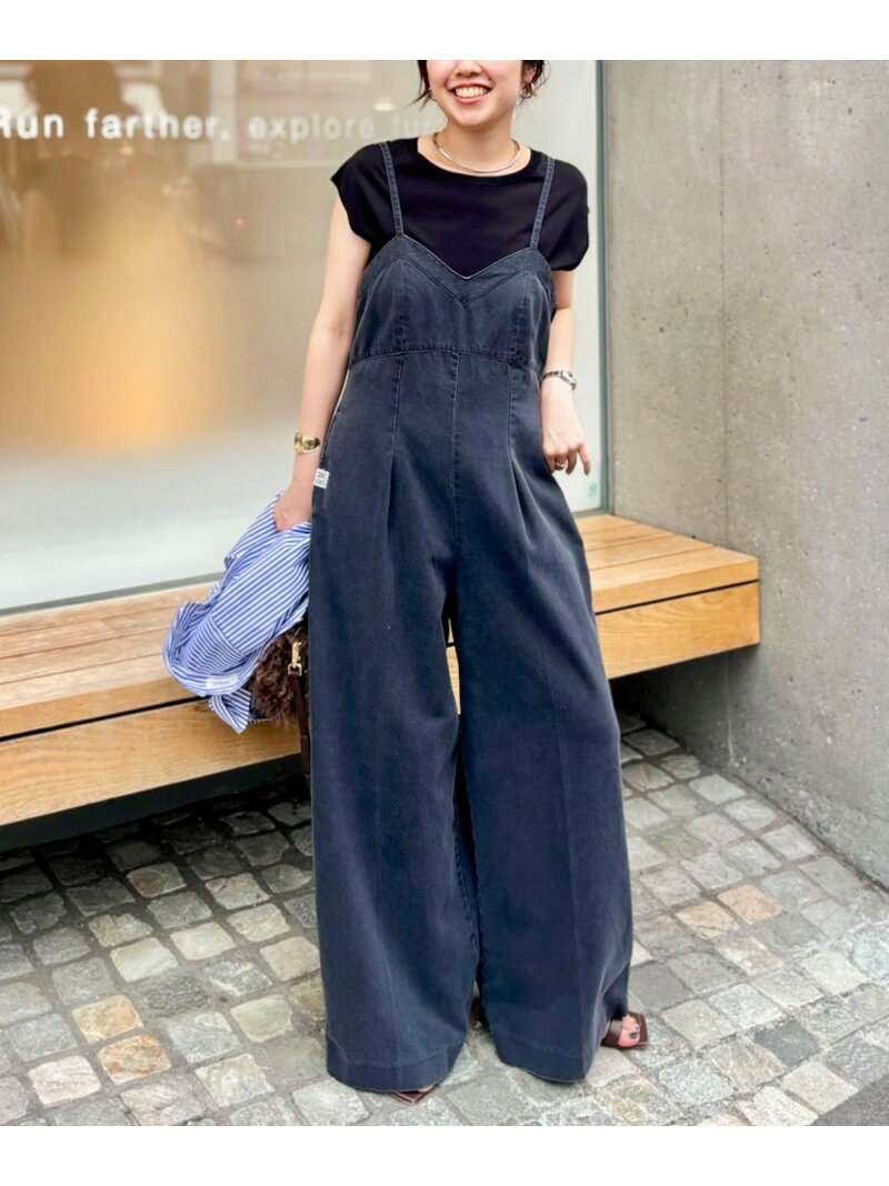 【RM denim】Denim All-in-One Rie Miller Nolley's All-in-One/Overalls All-in-One/Jumpsuit Blue Black 【Pre-order】*【Free Shipping】[Rakuten Fashion]