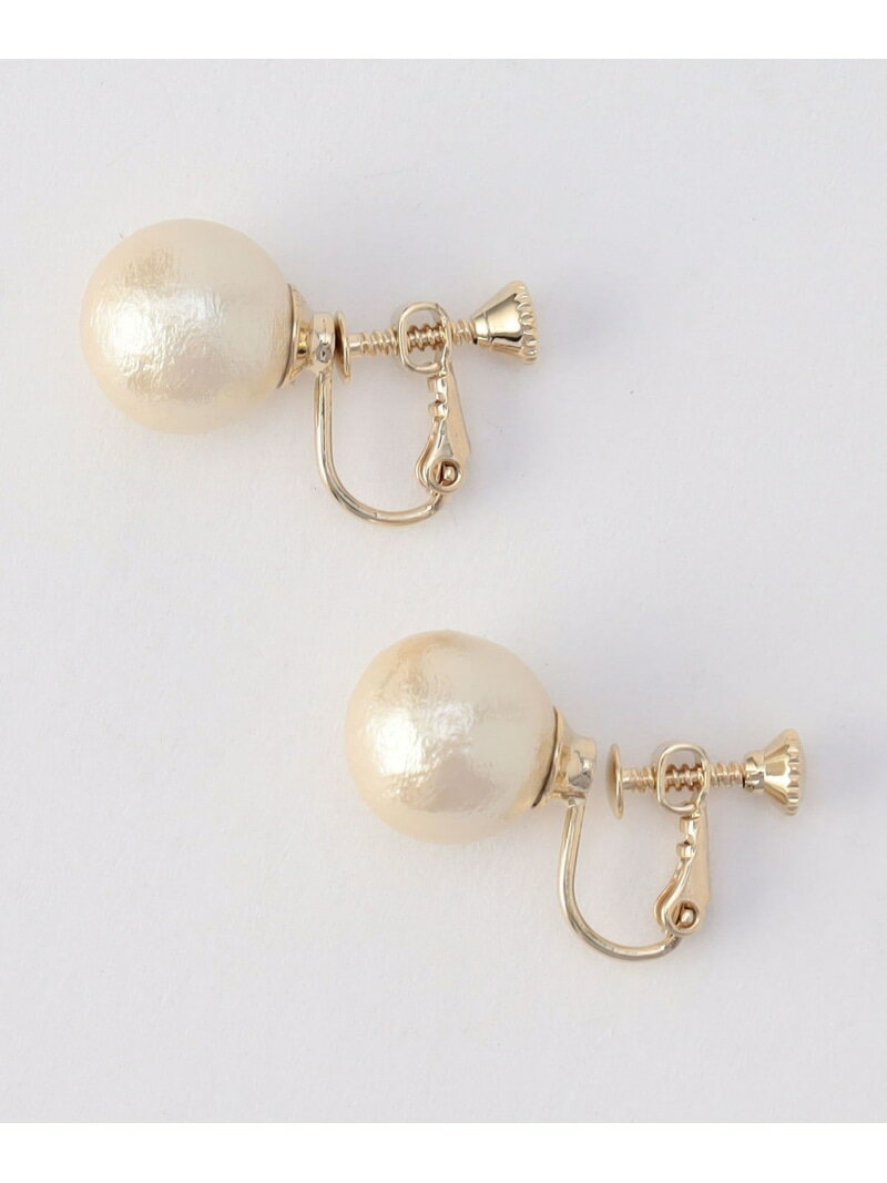 コットンパールイヤリング 12mm MICO COULIER ノーリーズ アクセサリー・腕時計 イヤリング・イヤーカフ[Rakuten Fashion]