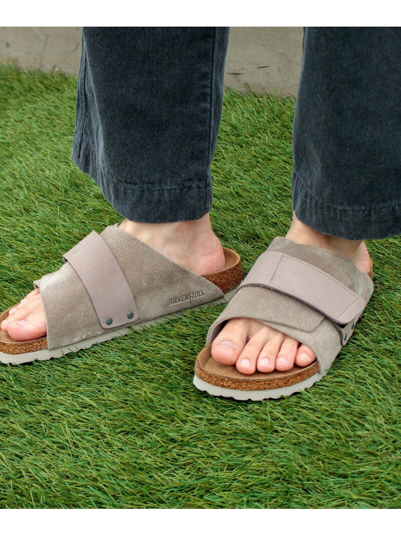 【SALE／20%OFF】【BIRKENSTOCK/ビルケンシュトック】 KYOTO NARROW サンダル スエードレザー GLOSTER フレディ アンド グロスター シューズ・靴 サンダル ベージュ ブラック【RBA_E】【送料無料】[Rakuten Fashion]