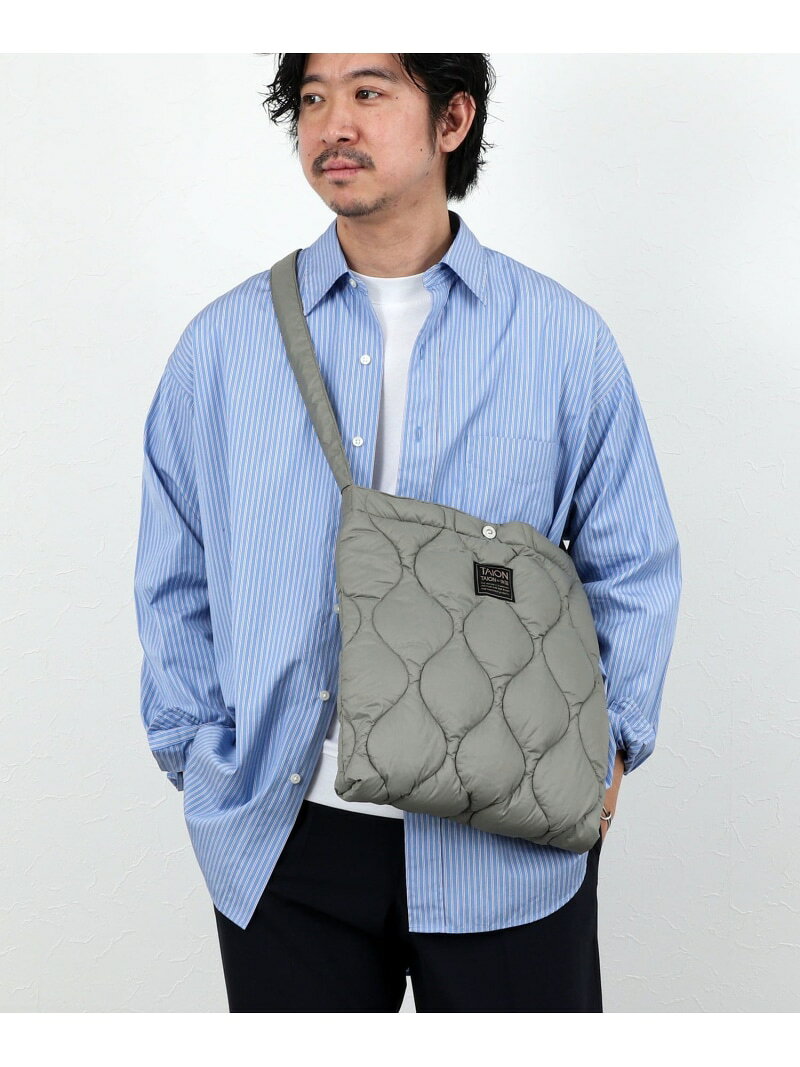 C, D, T, R, W - 【TAION / タイオン】MILITARY CROSS BODY DOWN BAG M TAION-BG05ALSML-M NOLLEY'S goodman ノーリーズ バッグ ショルダーバッグ グレー ブラック ネイビー グリーン[Rakuten Fashion]