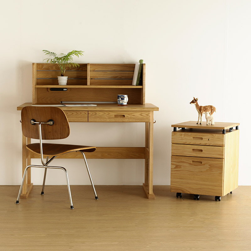 デスク 110cm 奥行70cm ウォールナット 学習机 勉強机 学習デスク パソコン デスク 学習 勉強 天然木 木製 高級 送料無料 シンプル 北欧 オフィス 無垢 大川家具 野中木工所 国産 fine ファイン [2]