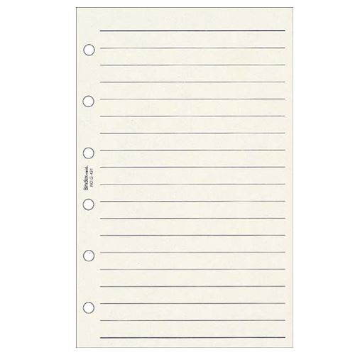 システム手帳 ミニ6穴 リフィル 太ケイページ(クリーム)[G431] ノルティ 能率 文房具 ビジネス リフィ..