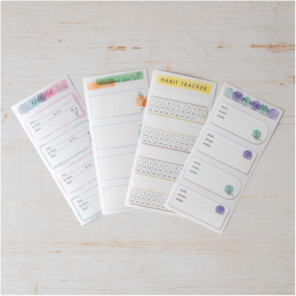 ペイジェム ミネット マイリストシール(ギフトリスト,グッドワードリスト,ハビットトラッカー,プレイスリスト)[PMS1131,PMS1132,PMS1133,...