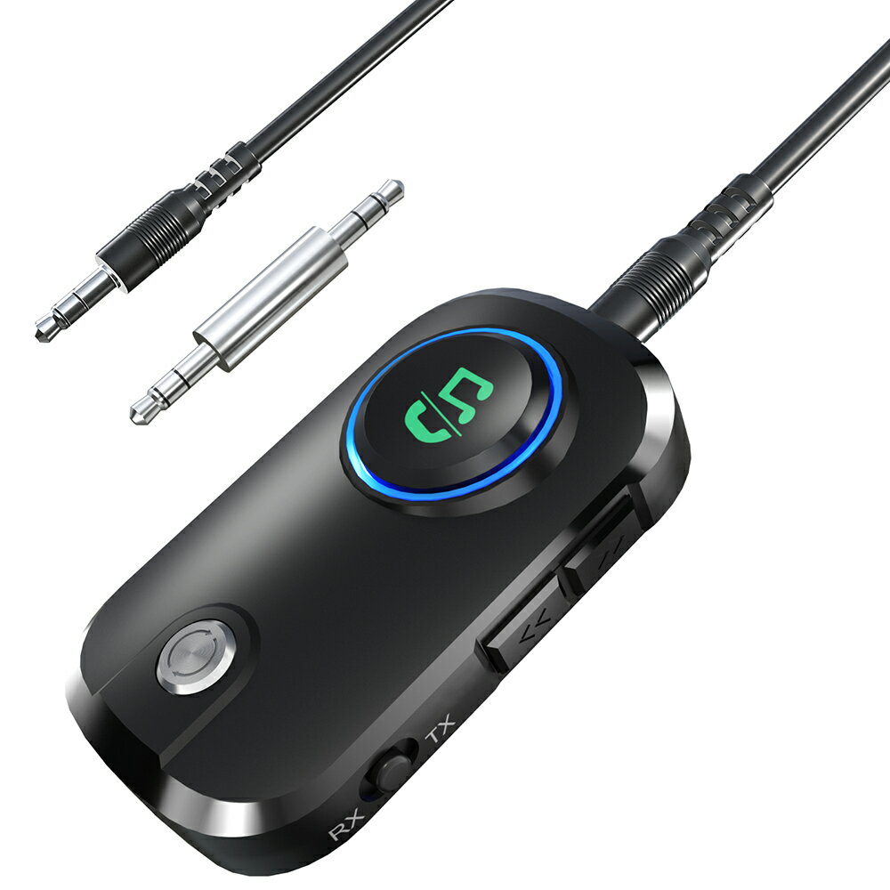 Bluetooth5.3 トランスミッター レシーバー トランシーバー 送信機 受信機 音声ア...