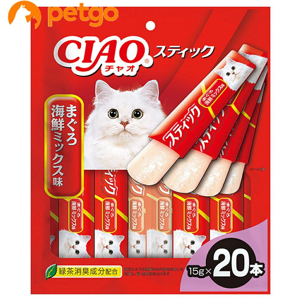 乐天商城 - CIAO(チャオ) スティック まぐろ 海鮮ミックス味 20本入り