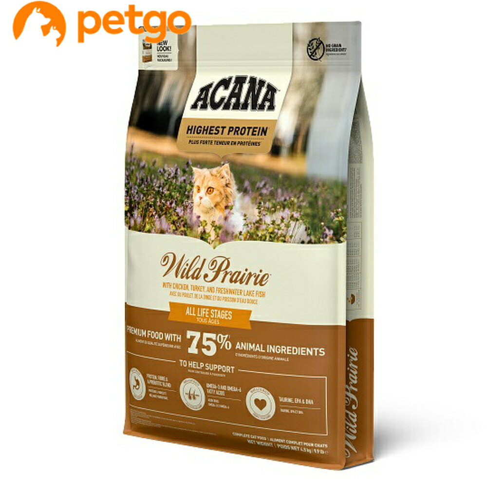 乐天商城 - ACANA(アカナ) ワイルドプレイリーキャット 4.5kg