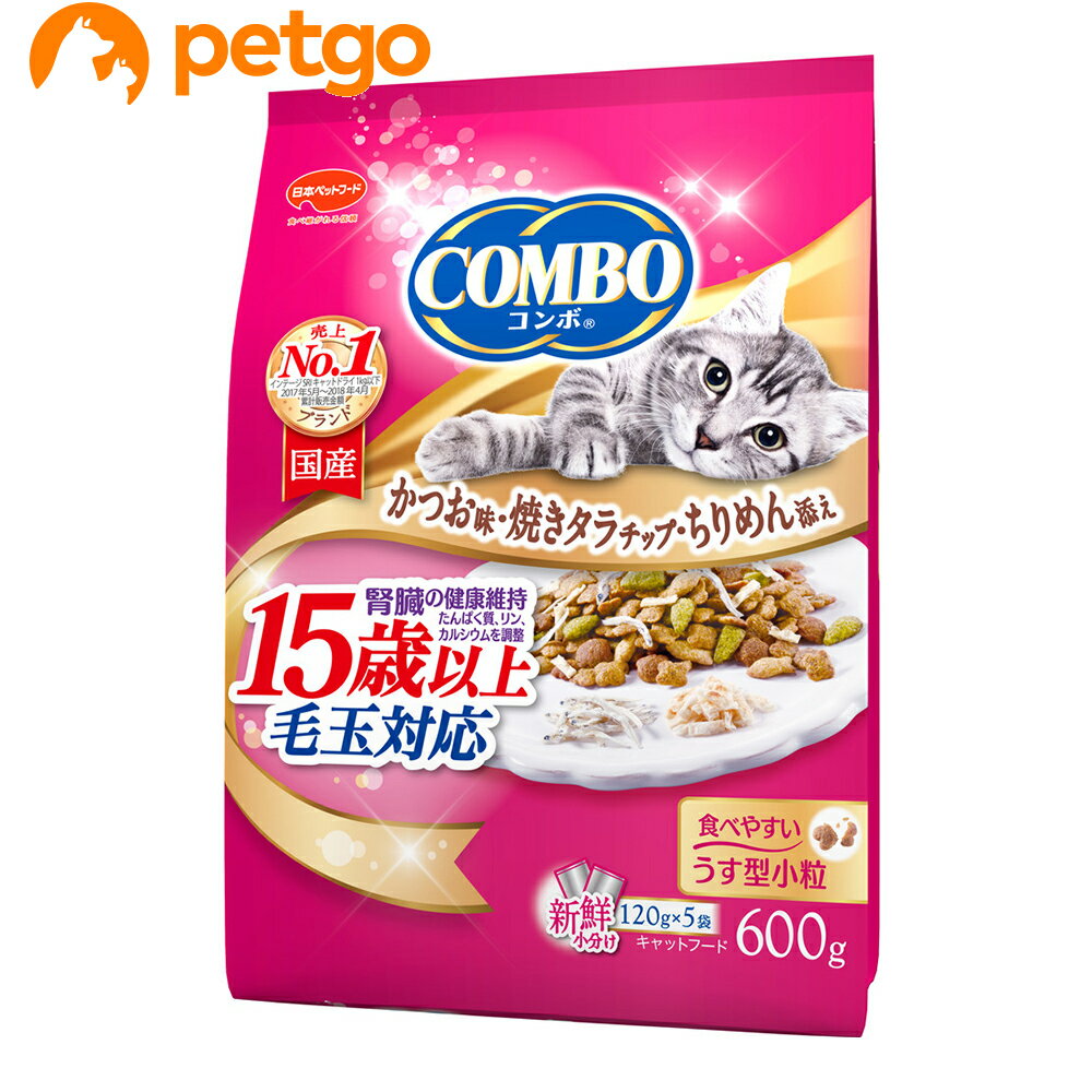 樂天商城 - コンボ キャット 毛玉対応15歳以上 かつお味・焼きタラ・ちりめん添え 600g