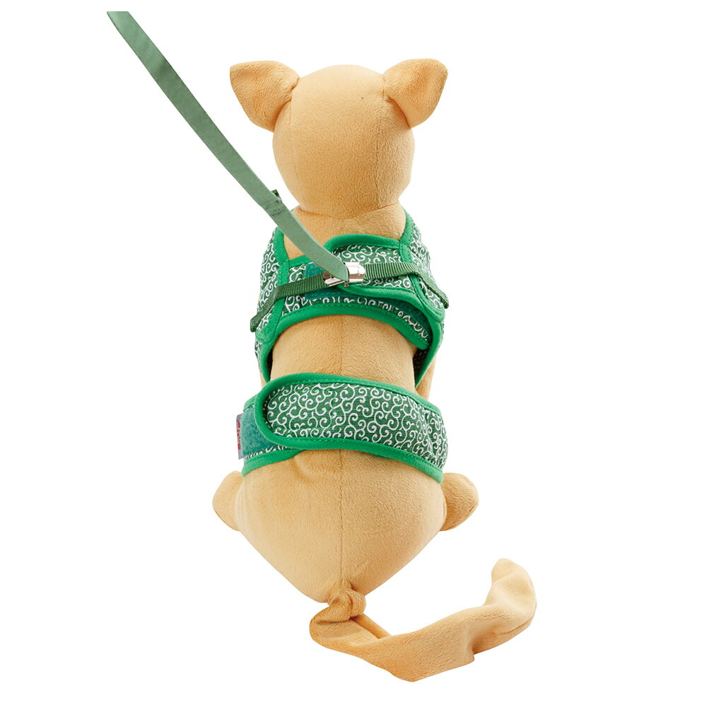 ペティオ 猫小町ソフトハーネスリード 唐草 M グリーン
