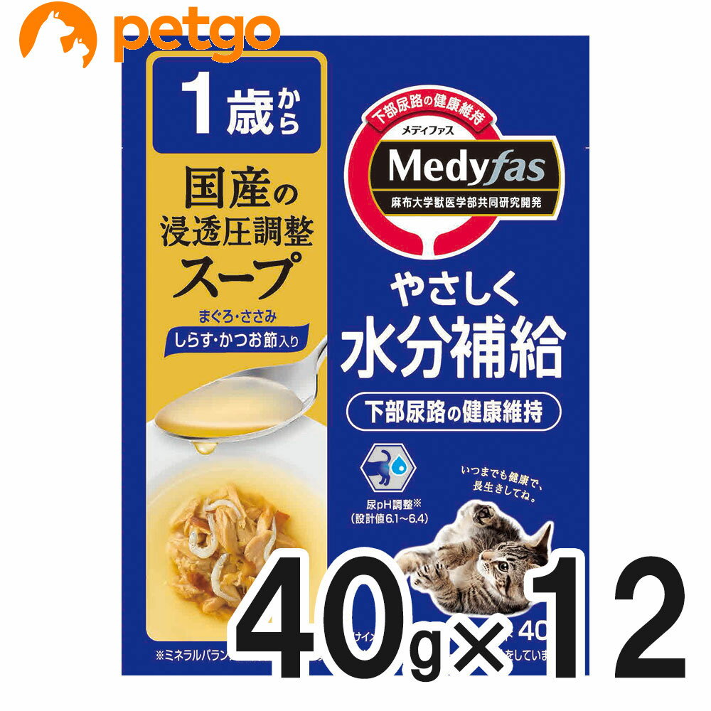 メディファス スープパウチ 1歳から しらす・かつお節入り 40g×12袋【まとめ買い】