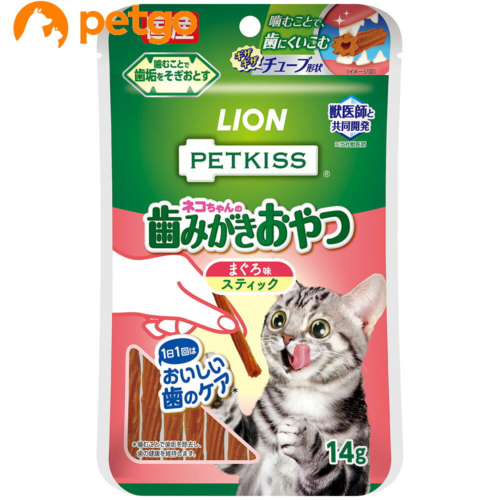 乐天商城 - PETKISS(ペットキッス) 猫ちゃんの歯みがきおやつ まぐろ味 スティック 7本