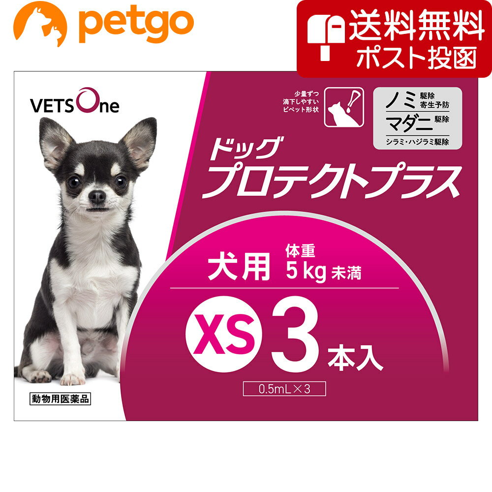 【ネコポス(同梱不可)】ベッツワン ドッグプロテクトプラス 犬用 XS 5kg未満 3本 (動物用医薬品)【あす楽】