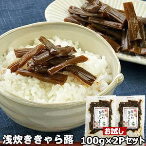 お試し1,000円ポッキリ!［盛田］浅炊ききゃらぶき 100g×2P［メール便］【3～4営業日以内に出荷】【送料無料】