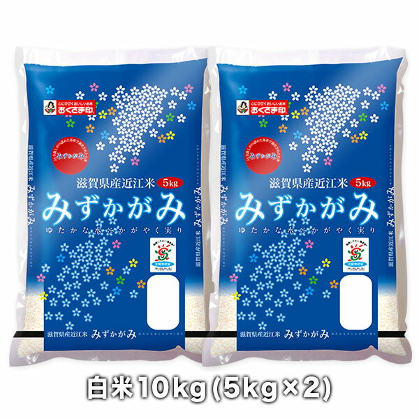 ［令和2年産］滋賀県産 特別栽培みずかがみ 白米10kg［5kg×2］30kgまで1配送でお届け北海道・沖縄・離島は送料無料対象外【送料無料】