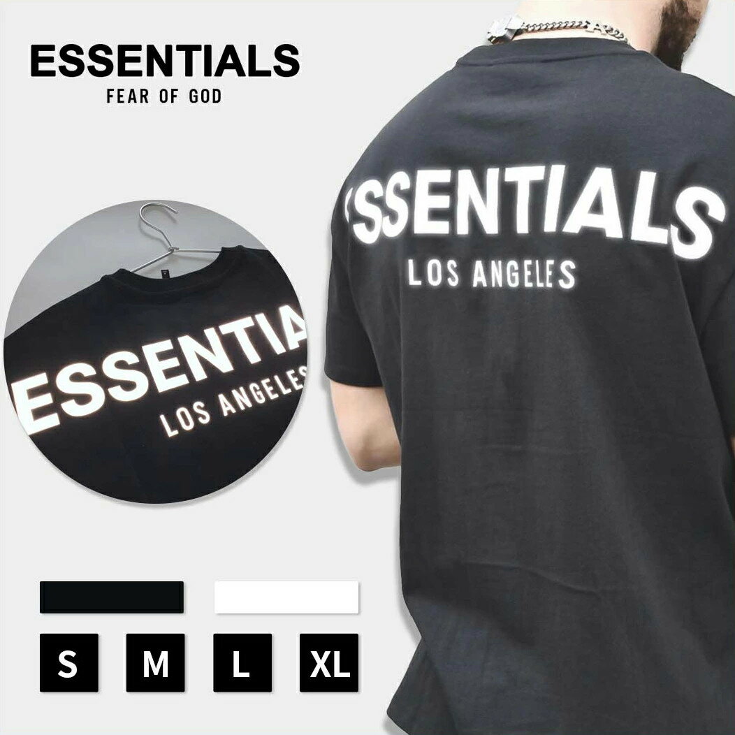 楽天NOMIZU楽天市場店FOG ESSENTIALS エッセンシャルズ Los Angeles リフレクター Tシャツ メンズ レディース ユニセックス 春夏 半袖 夏 最新 正規品 男女兼用 送料無料[並行輸入品]