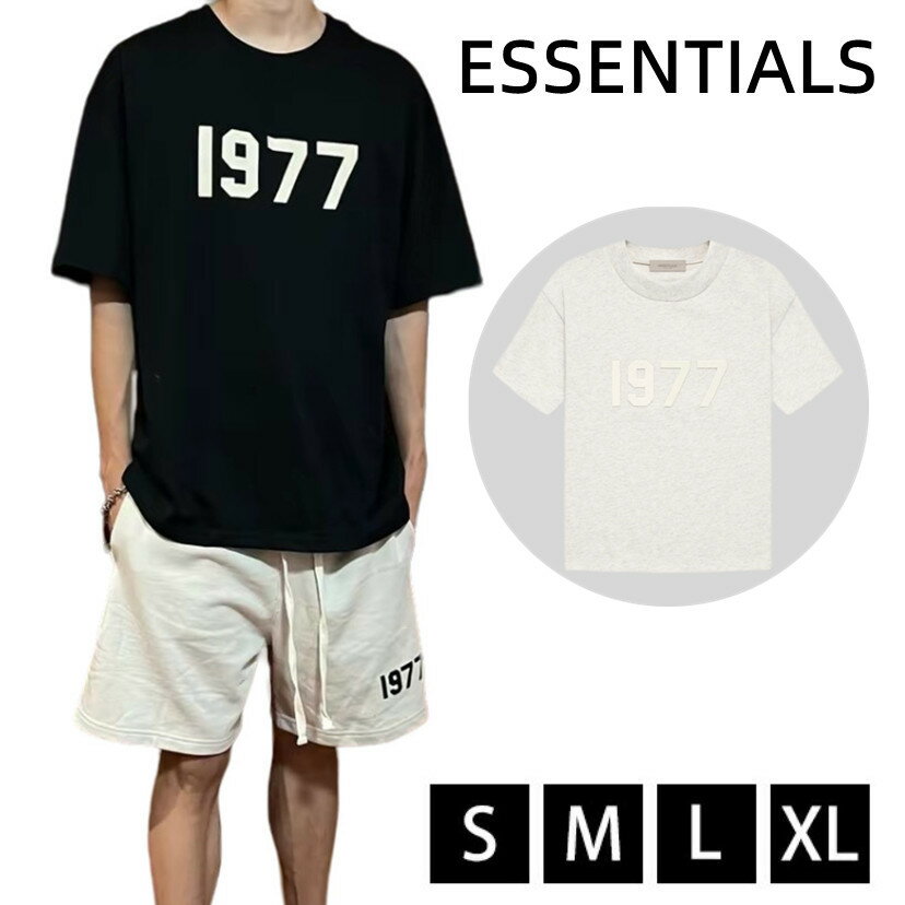 一枚5520円/二点で FOG ESSENTIALS エッセンシャルズ 1977 Tシャツ メンズ レディース ユニセックス 春夏 半袖 最新 夏 正規品 男女兼用 送料無料[並行輸入品]