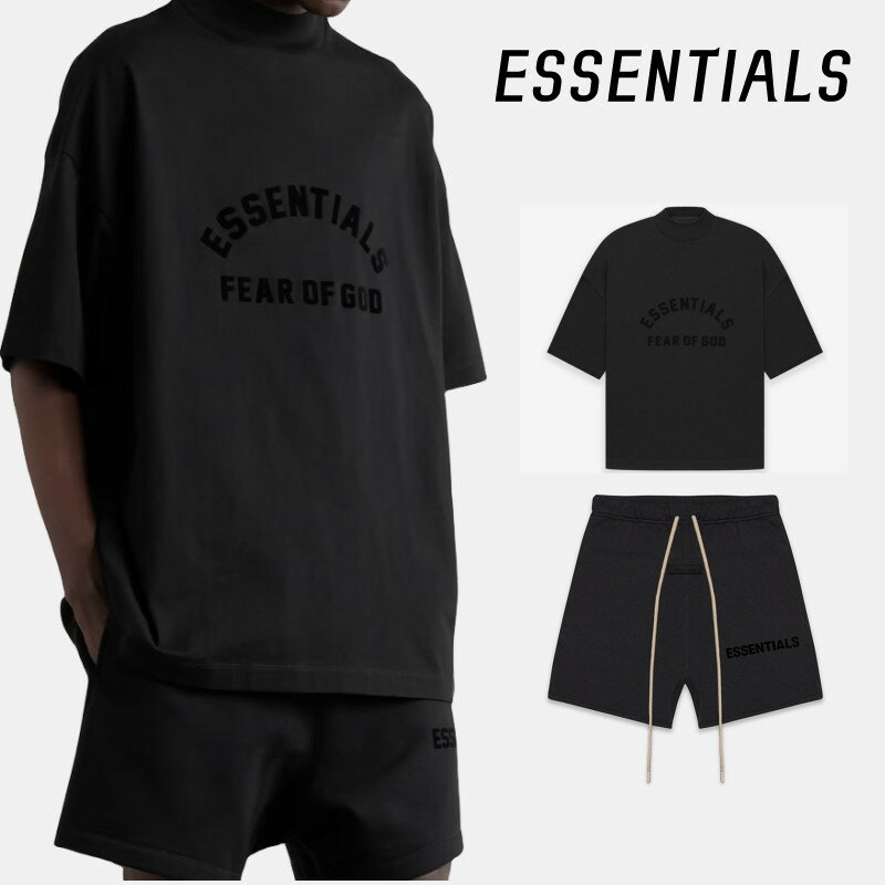 ワンセット9160円/二点で セットアップ FOG ESSENTIALS エッセンシャルズ Tシャツ バックプリント スウェットショーツ Essentials ハーフパンツ ロゴ 短パン メンズ レディース 春夏 夏 半袖 最新 正規品 男女兼用 送料無料