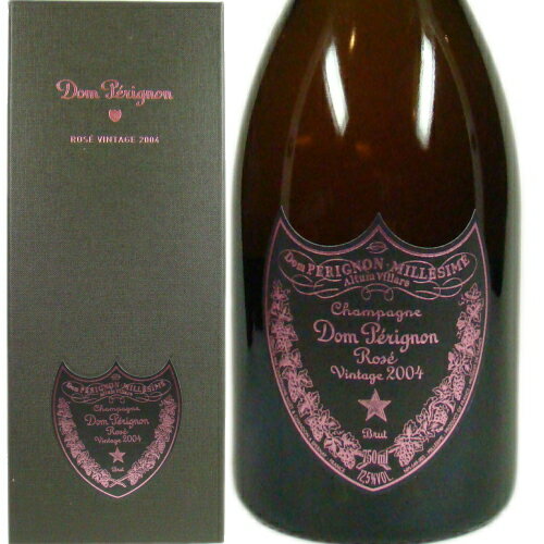 【ポイント10倍】ドンペリニヨン ロゼ 箱入 黒ラベル 2004 750ML