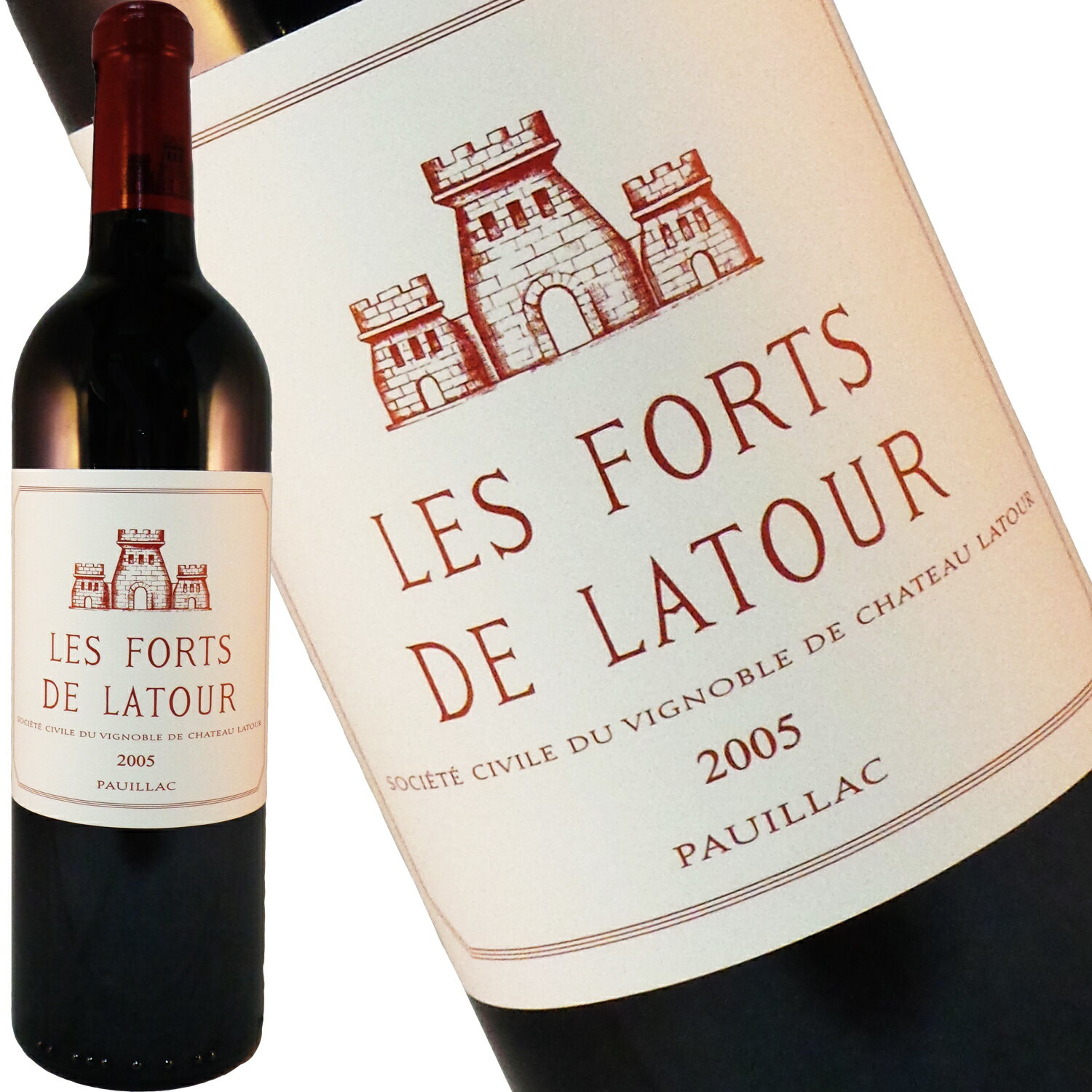 Les Forts de Latour / レ・フォール・ド・ラトゥール ● 色 / 赤 ● タイプ / 辛口 フルボディ ●内容量 / 750ML ●産地 / フランス / ボルドー / ポイヤック ●品種 / カベルネ・ソーヴィニヨン70％、メルロ30％ ●商品情報 / レ・フォール・ド・ラトゥールは、1966年がファーストヴィンテージとなるシャトー・ラトゥールのセカンドラベル。使用されるブドウは主に、「ランクロ」の周りに広がる区画のブドウ。ここは、樹齢40年を超える優良なブドウが育つ、100年以上に渡って大切に守られてきた畑です。また、ファーストラベルと同じ区画ながらも、ブレンドの際にその品質に至らないと判断されたブドウも使用されています。醸造に関してのファーストラベルとの違いは新樽率のみ。レ・フォール・ド・ラトゥールでは50〜60％が新樽が用いられますが、その他の点に関してはファーストラベルと変わらない細心の注意のもと生み出されているのです。 昔は若木をブレンドしていたが、その樹齢は4〜50年に達しており、もはや若樹を使ったセカンドではありません。 ● アルコール度数 / 13％ ● 評価 / James Suckling94点、Vinous94点、Wine Spectator94点、The Wine Advocate93点、Wine Enthusiast92点