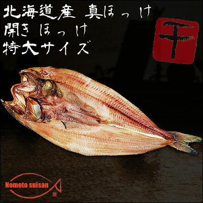 【北海道産】【真ほっけ】開きほっけ　特大サイズ　1枚　1枚350g〜370g【干物】【...
