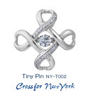 クロスフォーダンシングストーン キュービックジルコニア タイニーピン クロスフォーニューヨーク/Crossfor New York Tiny Pin NY-T002 男女共用 正規販売店 ラッピング無料 送料無料 新品・未使用