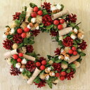 17年連続楽天ランキング1位獲得「白樺のリース」 直径30cm以上 クリスマスリース クリスマス 玄関 コットン 屋外 白樺 Lサイズ ドライフラワー ナチュラルリース ギフト 北欧 ドア 壁飾り インテリア 店舗 オリジナル