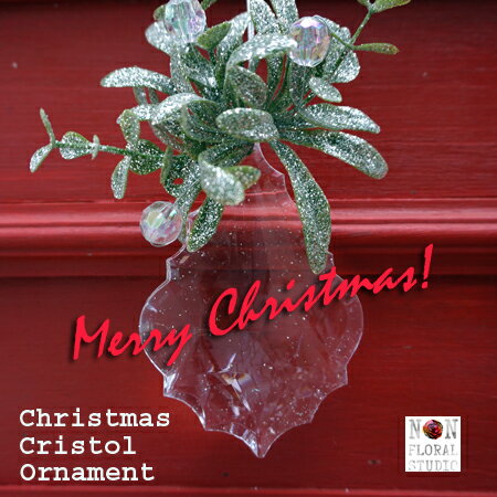 クリスタル ヤドリギ 【ツリーオーナメント】【クリスマス】【玄関】 玄関 ドア クリスマスツリー 【オーナメント】【クリスマスギフト】クリスマス オーナメント
