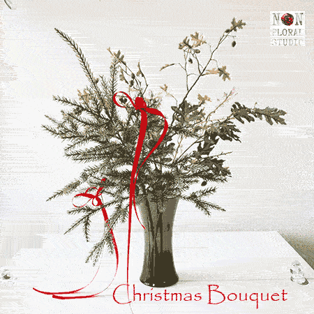 クリスマス ブーケ『ジェニファー、オーク&ドングリ ブーケ』ホワイト アートフラワー リース 玄関 ギフト クリスマス 玄関 クリスマスツリー おしゃれ 店舗 ...