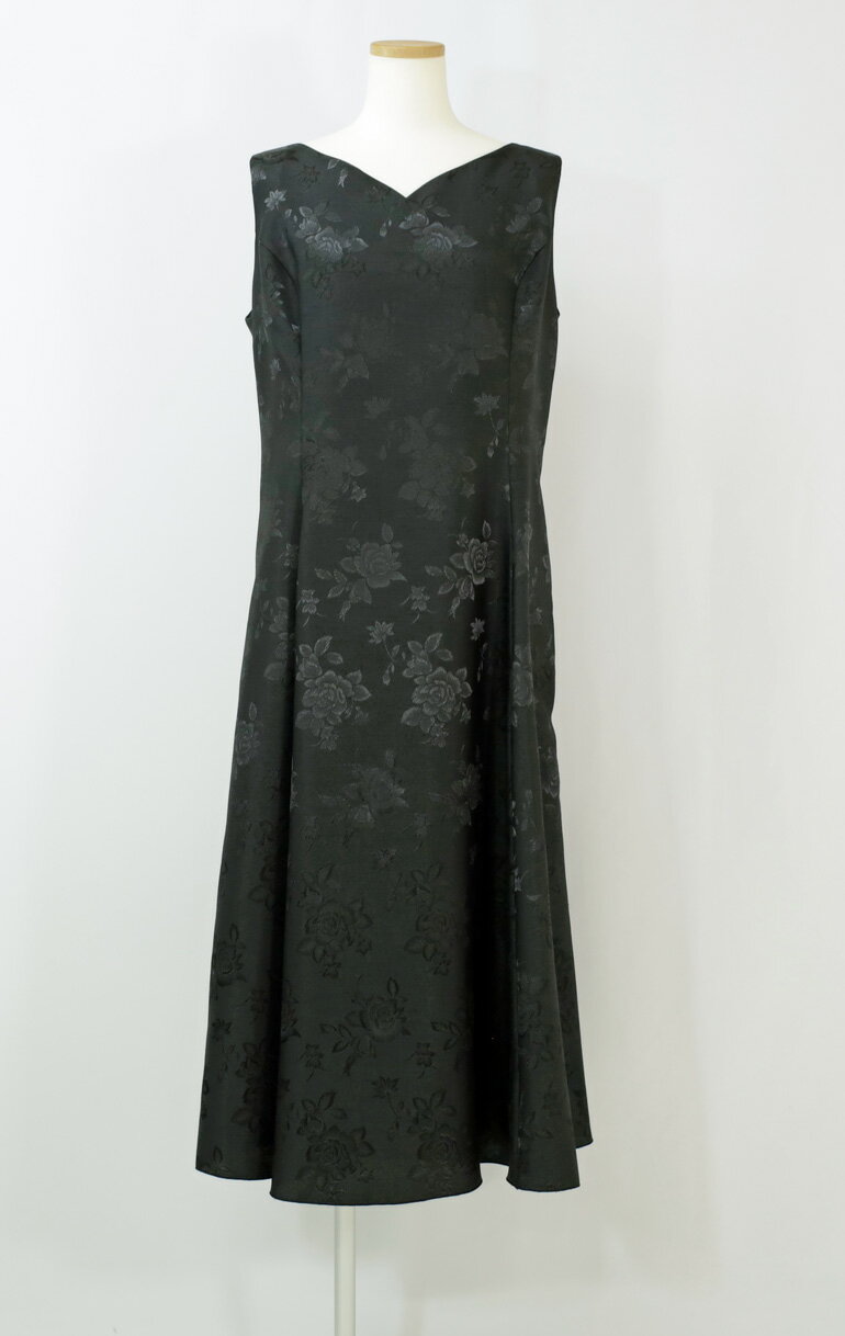 サンプルセール 演奏会用ドレス 演奏会 ロングドレス バラ柄シャンタンの カラードレス ドレス ピアノ 発表会 大人 赤 ブルー 大きいサイズ 黒 発表会 レッド ピンク グリーン ネイビー 中学生 おすすめ コンクール ステージ衣装 ブラック op3560c 日本製