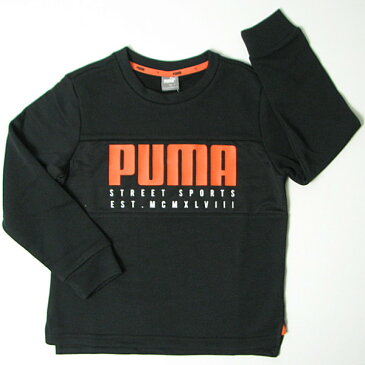 【セール30%OFF】PUMA プーマ ロゴプリントトレーナー【キッズ】【ジュニア】