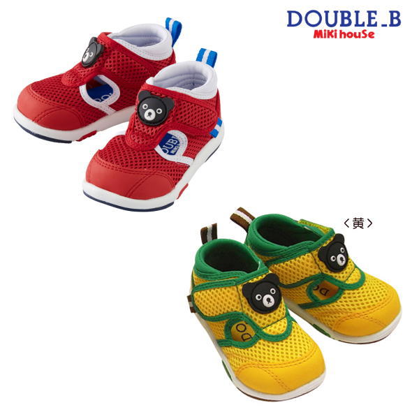 セール30%OFF ダブルB(ミキハウス)DoubleBbyMIKIHOUSEダブルラッセルサマーベビーセカンドシューズ 靴箱